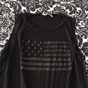 USA flag muscle tee